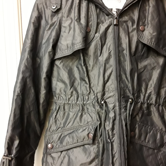 Olive Fur Collar Jacket Shelli Segal Laundry - Picture 3 of 9